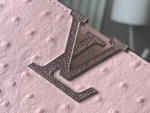 Louis Vuitton Capucines Mini Pink Ostrich Crystal LV N85512 21cm - Image 4