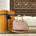 Louis Vuitton Speedy Bandouliere 20 Monogram Embleme Pink M2A039 - Image 4