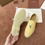 Loro Piana Summer Charms Walk Women's Suede Moccasin FAL5899 20F7 - Image 4