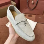 Loro Piana Summer Charms Walk Women's Suede Moccasin FAE5444 60LO - Image 3