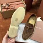 Loro Piana Summer Charms Walk Women's Suede Moccasin FAE5444 H0L5 - Image 4
