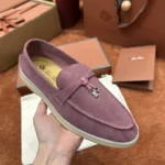 Loro Piana Summer Charms Walk Women's Suede Moccasin FAE5444 30F4 - Image 5