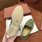 Loro Piana Summer Charms Walk Women's Suede Moccasin FAE5444 50KY - Image 4