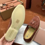 Loro Piana Summer Charms Walk Women's Suede Moccasin FAE5444 R0B4 - Image 4
