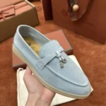 Loro Piana Summer Charms Walk Women's Suede Moccasin FAE5444 60EU - Image 4