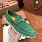Loro Piana Summer Charms Walk Women's Suede Moccasin FAE5444 50PR - Image 4