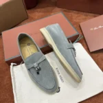 Loro Piana Summer Charms Walk Women's Suede Moccasin FAE5444 508G - Image 4