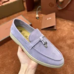 Loro Piana Summer Charms Walk Women's Suede Moccasin FAE5444 401F - Image 4