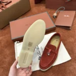Loro Piana Summer Charms Walk Women's Suede Moccasin FAE5444 L0AU - Image 4