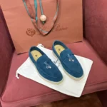 Loro Piana Summer Charms Walk Women's Suede Moccasin FAE5444 510V - Image 4