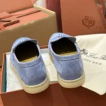 Loro Piana Summer Charms Walk Women's Suede Moccasin FAE5444 T15 - Image 3