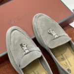 Loro Piana Summer Charms Walk Women's Suede Moccasin FAE5444 D746 - Image 4