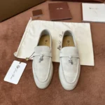Loro Piana Summer Charms Walk Women's Suede Moccasin FAE5444 A760 - Image 4