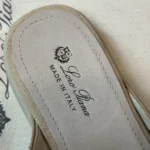 Loro Piana Charms Walk Babouche Women's Suede Mule FAL5900 DOEE - Image 4