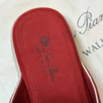 Loro Piana Charms Walk Babouche Women's Suede Mule FAL5900 W888 - Image 3