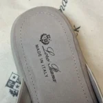 Loro Piana Charms Walk Babouche Women's Suede Mule FAL5900 A760 - Image 4