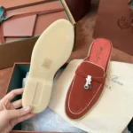 Loro Piana Charms Walk Babouche Women's Suede Mule FAL5900 LOAU - Image 4