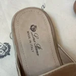 Loro Piana Charms Walk Babouche Women's Suede Mule FAL5900 D044 - Image 4