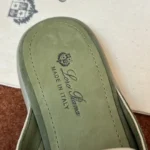 Loro Piana Charms Walk Babouche Women's Suede Mule FAL5900 50KY - Image 4