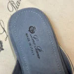 Loro Piana Charms Walk Babouche Women's Suede Mule FAL5900 60HF - Image 4
