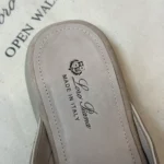 Loro Piana Charms Walk Babouche Women's Suede Mule FAL5900 2096 - Image 4