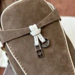 Loro Piana Charms Walk Babouche Women's Suede Mule FAL5900 MD84 - Image 4
