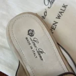 Loro Piana Summer Charms Walk Women's Suede Moccasin FAL5899 AOC7 - Image 4