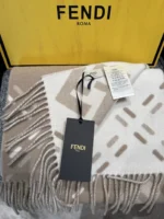 Fendi FF Gradient Double-Sided Cashmere Scarf 30x210cm - Image 4