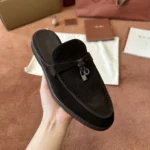 Loro Piana Babouche Charms Walk Women's Suede Mule FAI1543 H1A1 - Image 3