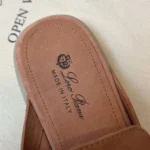 Loro Piana Babouche Charms Walk Women's Suede Mule FAI1543 303J - Image 4