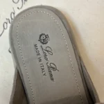 Loro Piana Babouche Charms Walk Women's Suede Mule FAI1543 D746 - Image 4