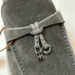Loro Piana Babouche Charms Walk Women's Suede Mule FAI1543 50W3 - Image 5