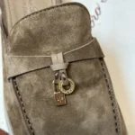 Loro Piana Babouche Charms Walk Women's Suede Mule FAI1543 HOVY - Image 4