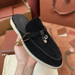 Loro Piana Babouche Charms Walk Women's Suede Mule FAI1543 8000 - Image 4