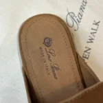 Loro Piana Babouche Charms Walk Women's Suede Mule FAI1543 HOVY - Image 4