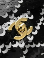 Chanel CF Sequined SO Handbag 21cm - Image 5