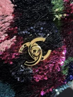 Chanel CF Sequined SO Handbag 21cm - Image 5