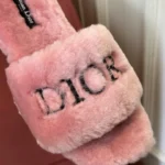 Dior 2026 Embroidered Canvas Flat Slide - Image 5