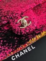 Chanel CF Sequined SO Handbag 21cm - Image 5