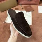 Loro Piana Babouche Walk Men's Suede Mule FAM3488 H026 - Image 5