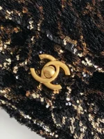 Chanel CF Sequined SO Handbag 21cm - Image 5