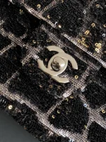 Chanel CF Sequined SO Handbag 21cm - Image 5