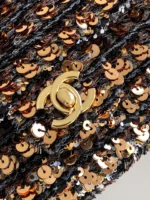 Chanel CF Sequined SO Handbag 21cm - Image 5