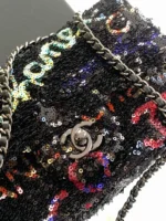 Chanel CF Sequined SO Handbag 21cm - Image 5