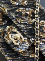 Chanel CF Sequined SO Handbag 21cm - Image 5