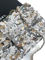Chanel CF Sequined SO Handbag 21cm - Image 5