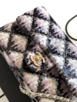 Chanel CF Sequined SO Handbag 21cm - Image 5