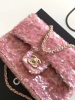 Chanel CF Sequined SO Handbag 21cm - Image 5