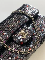 Chanel CF Sequined SO Handbag 21cm - Image 5
