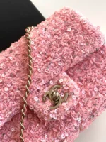 Chanel CF Sequined SO Handbag 21cm - Image 5